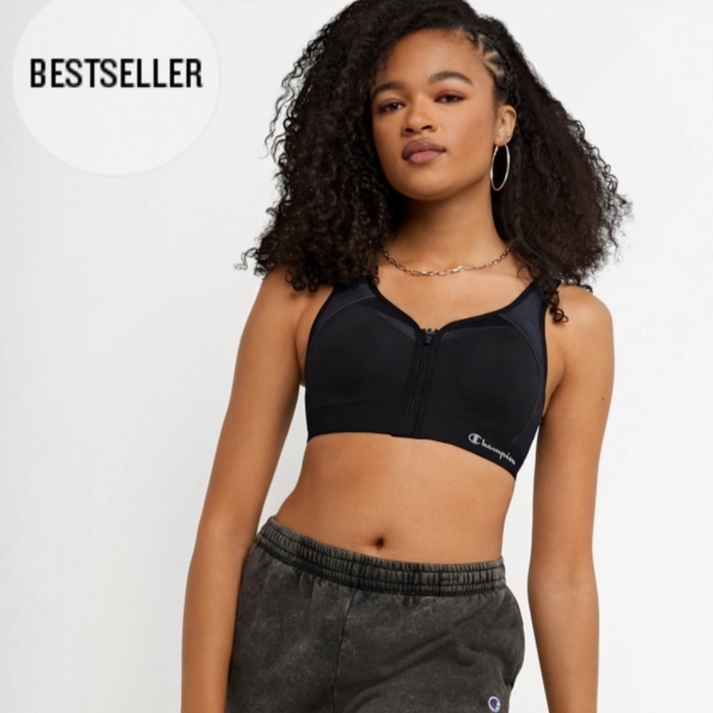 Champion Motion Control Zip Sports Bra